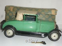 Tole Jouet Citroen C6 Cabriolet 1/10 1929 Exceptionnelle En Boite D'origine