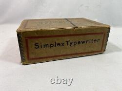 Toy Jouet machine à écrire simplex Typewriter Modèle B Début 1900