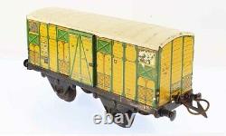 Train echelle O HORNBY WAGON A PRIMEURS vers 1938 / jouet ancien antique toy