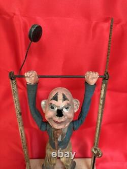 Trapéziste Clown Art Forain Jouet Ancien