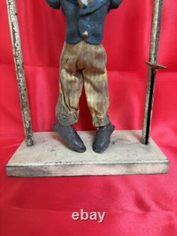 Trapéziste Clown Art Forain Jouet Ancien
