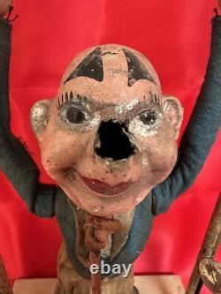 Trapéziste Clown Art Forain Jouet Ancien