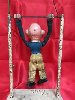 Trapéziste Clown Art Forain Jouet Ancien