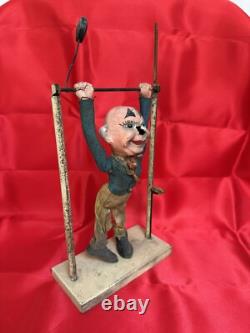 Trapéziste Clown Art Forain Jouet Ancien