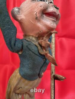 Trapéziste Clown Art Forain Jouet Ancien