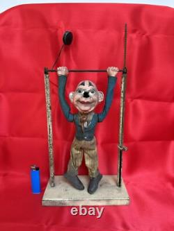 Trapéziste Clown Art Forain Jouet Ancien