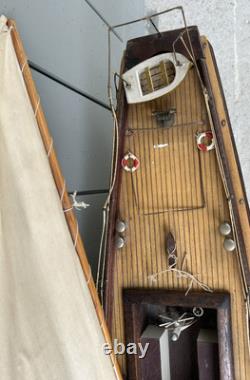 Très Grand Voilier Vogu'enmer Nova Gil Jouet Ancien