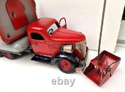 Très rare gros camion grue routier Vébé VEBE jouet ancien tôle CIJ JRD joustra