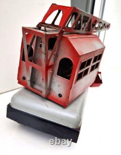 Très rare gros camion grue routier Vébé VEBE jouet ancien tôle CIJ JRD joustra