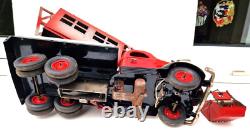 Très rare gros camion grue routier Vébé VEBE jouet ancien tôle CIJ JRD joustra