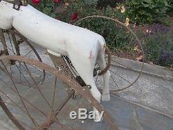 Tricycle cheval xIx EME siecle 1860 Gourdaux vintage toy tricycle horse