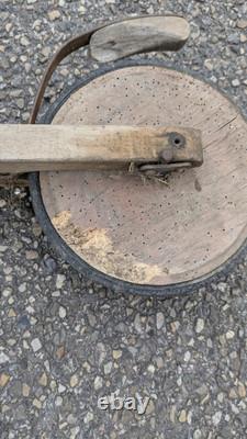 Trottinette Ancienne Début XX ème 1900 en Bois Patinette Rare Enfant Jeu Jouet