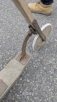 Trottinette Ancienne Début XX ème 1900 en Bois Patinette Rare Enfant Jeu Jouet