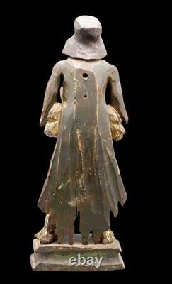 VENDEUR D'OIES bois XVIII ème / bois sculpté