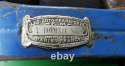 Vébé 1921 Jouet tôle Camion Auto Transport Paris FM plaques V. Bonnet & Cie 35cm