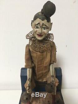 Victor Bonnet Le Clown Orchestre 1920, Jouet Tôle Ancien Fonctionne, V. B