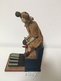 Victor Bonnet Le Clown Orchestre 1920, Jouet Tôle Ancien Fonctionne, V. B