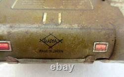 Vintage Ancien Rare Batterie Fonctionne Daiya Mark USA Armée War Litho Tin Jouet