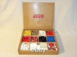 Vintage Jouet Ancien Coffret En Bois De Lego System Set Wood Wooden Box Ho 1/87
