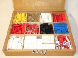 Vintage Jouet Ancien Coffret En Bois De Lego System Set Wood Wooden Box Ho 1/87