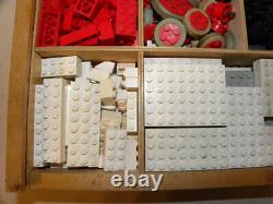 Vintage Jouet Ancien Coffret En Bois De Lego System Set Wood Wooden Box Ho 1/87