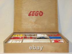 Vintage Jouet Ancien Coffret En Bois De Lego System Set Wood Wooden Box Ho 1/87