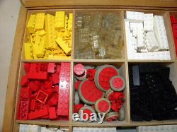 Vintage Jouet Ancien Coffret En Bois De Lego System Set Wood Wooden Box Ho 1/87