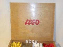Vintage Jouet Ancien Coffret En Bois De Lego System Set Wood Wooden Box Ho 1/87