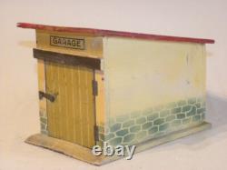 Vintage Jouet Ancien En Bois Peint Superbe Petit Garage Toy Wooden Cij Citroen