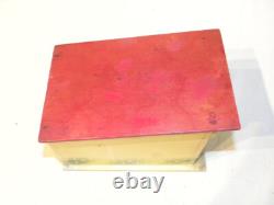 Vintage Jouet Ancien En Bois Peint Superbe Petit Garage Toy Wooden Cij Citroen