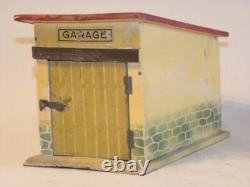Vintage Jouet Ancien En Bois Peint Superbe Petit Garage Toy Wooden Cij Citroen