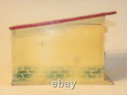 Vintage Jouet Ancien En Bois Peint Superbe Petit Garage Toy Wooden Cij Citroen