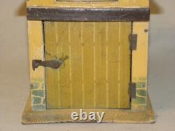 Vintage Jouet Ancien En Bois Peint Superbe Petit Garage Toy Wooden Cij Citroen