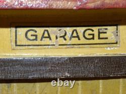 Vintage Jouet Ancien En Bois Peint Superbe Petit Garage Toy Wooden Cij Citroen