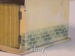 Vintage Jouet Ancien En Bois Peint Superbe Petit Garage Toy Wooden Cij Citroen
