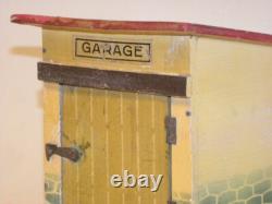 Vintage Jouet Ancien En Bois Peint Superbe Petit Garage Toy Wooden Cij Citroen