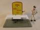Vintage Jouet En Tole Pont Elevateur Auto Service Shell Tankstelle Gama Arnold