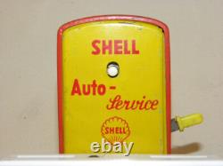 Vintage Jouet En Tole Pont Elevateur Auto Service Shell Tankstelle Gama Arnold