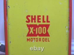 Vintage Jouet En Tole Pont Elevateur Auto Service Shell Tankstelle Gama Arnold