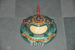 Vintage Satellite X 107 Espace MT Trademark Batterie Litho Boite Jouet, Japon