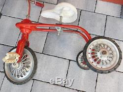 Vintage TRICYCLE ENFANT ancien JOUET tole METAL mod-dep VELO Bike Bicycle TOY