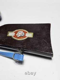 Vintage & Très Rare Chine Tin Toy Mf 947 Mitrailleuse Spatiale À Friction