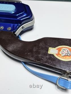 Vintage & Très Rare Chine Tin Toy Mf 947 Mitrailleuse Spatiale À Friction