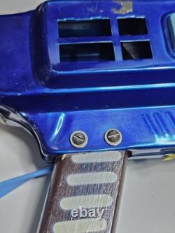 Vintage & Très Rare Chine Tin Toy Mf 947 Mitrailleuse Spatiale À Friction