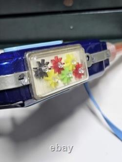 Vintage & Très Rare Chine Tin Toy Mf 947 Mitrailleuse Spatiale À Friction