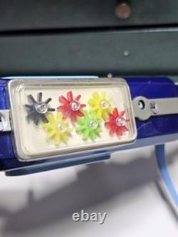 Vintage & Très Rare Chine Tin Toy Mf 947 Mitrailleuse Spatiale À Friction