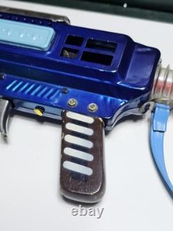 Vintage & Très Rare Chine Tin Toy Mf 947 Mitrailleuse Spatiale À Friction