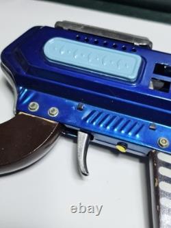 Vintage & Très Rare Chine Tin Toy Mf 947 Mitrailleuse Spatiale À Friction