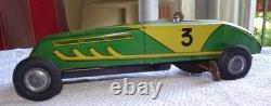 Vintage voiture de course mécanique tole lithographiée marque M&L
