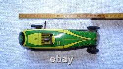 Vintage voiture de course mécanique tole lithographiée marque M&L